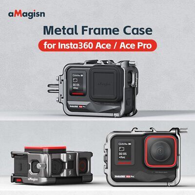 Amagisn Metal Action Camera Cage for Insta360 Ace/Ace Pro