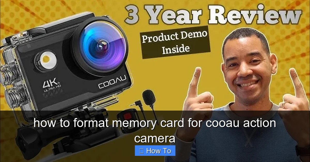 how to format memory card for cooau action camera - content1 visual guide