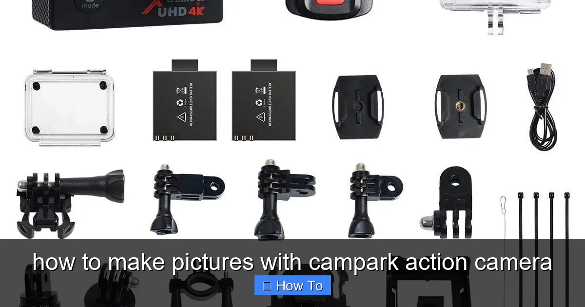 how to make pictures with campark action camera - content1 visual guide