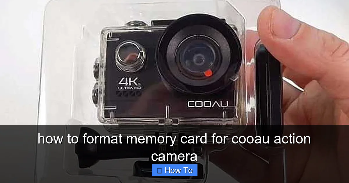 how to format memory card for cooau action camera - content2 visual guide