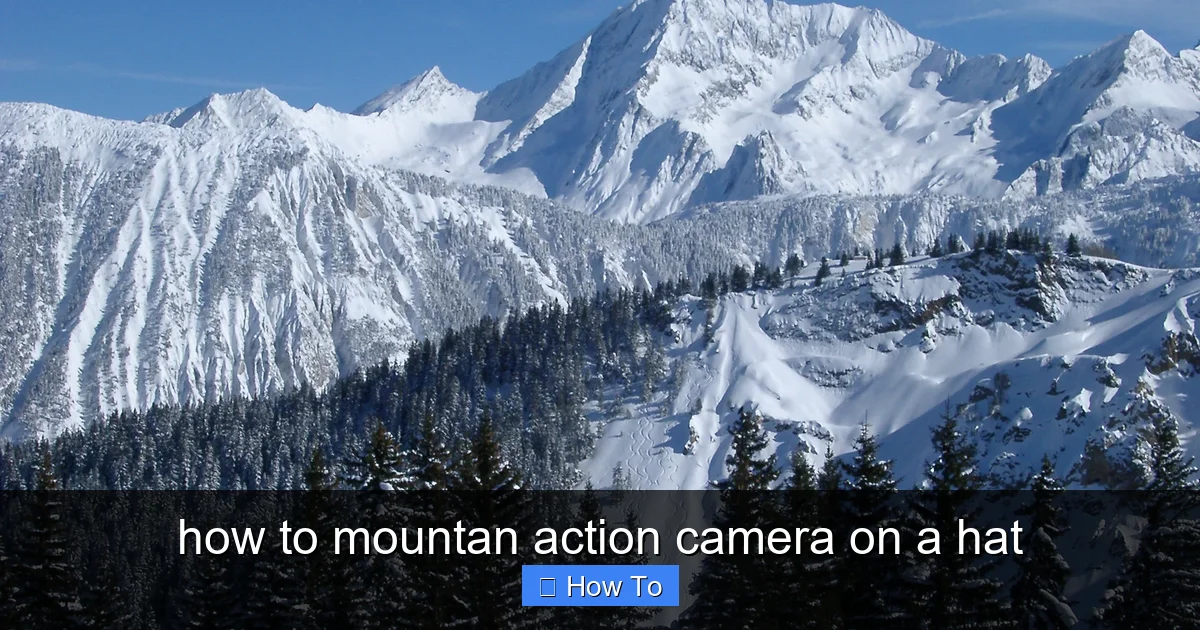 how to mountan action camera on a hat - content2 visual guide