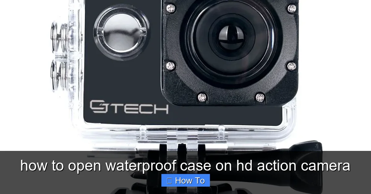 how to open waterproof case on hd action camera - content2 visual guide