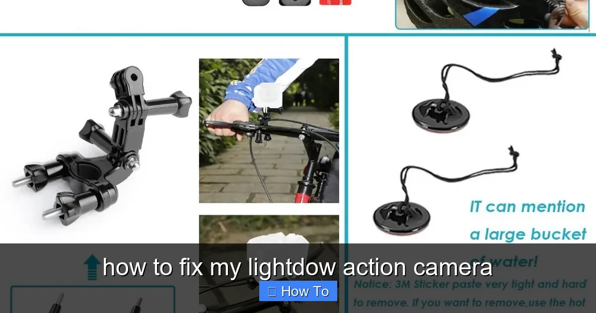 how to fix my lightdow action camera - content1 visual guide
