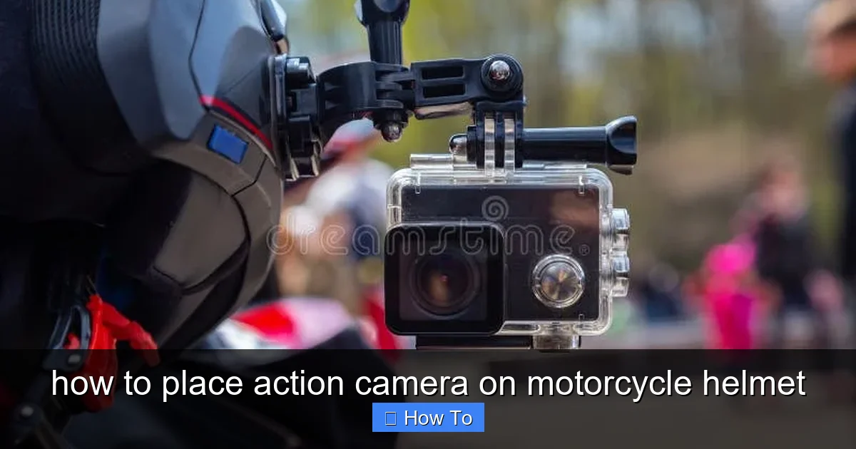 how to place action camera on motorcycle helmet - content2 visual guide