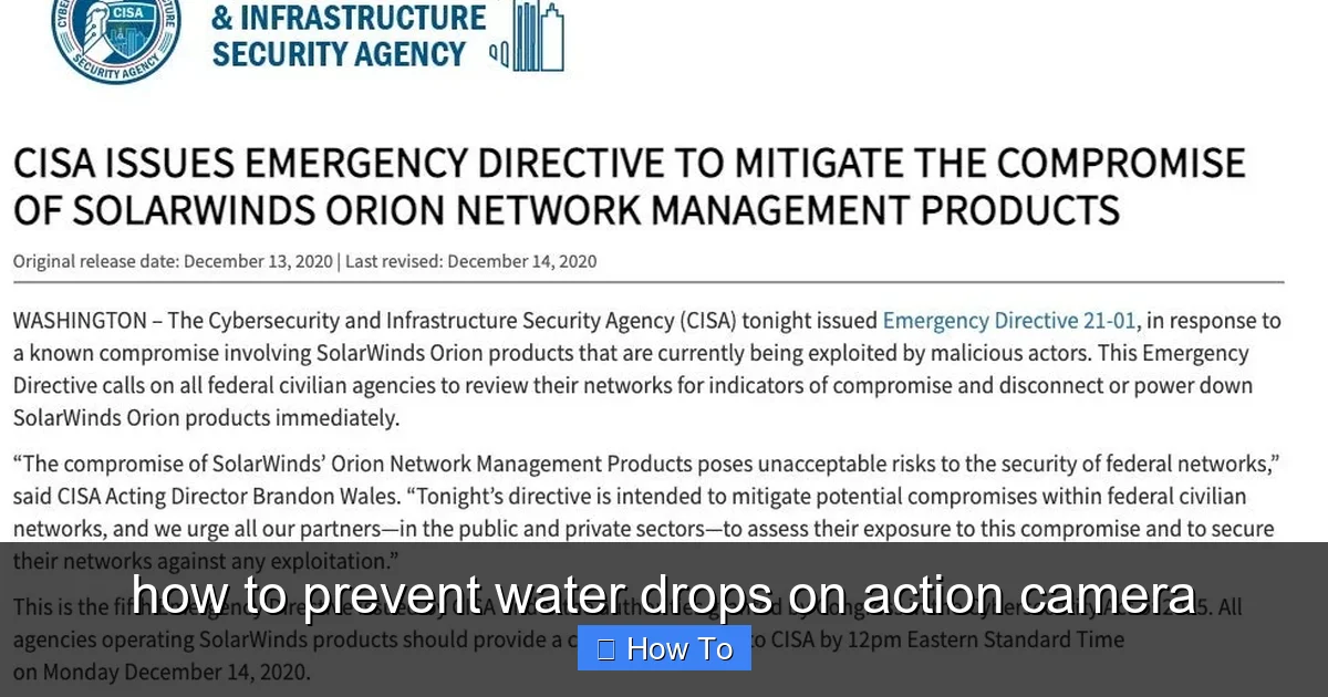 how to prevent water drops on action camera - content1 visual guide