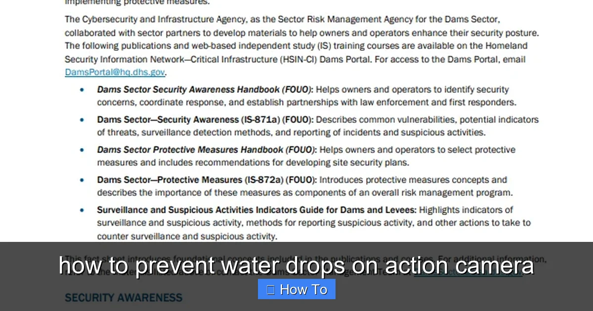 how to prevent water drops on action camera - content2 visual guide