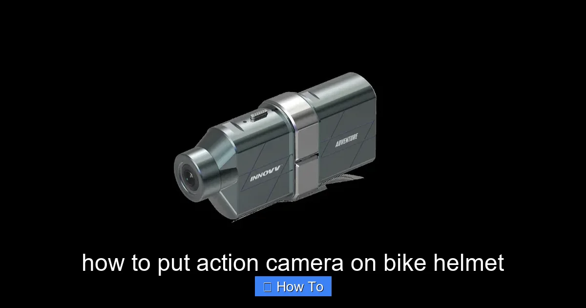 how to put action camera on bike helmet - content2 visual guide