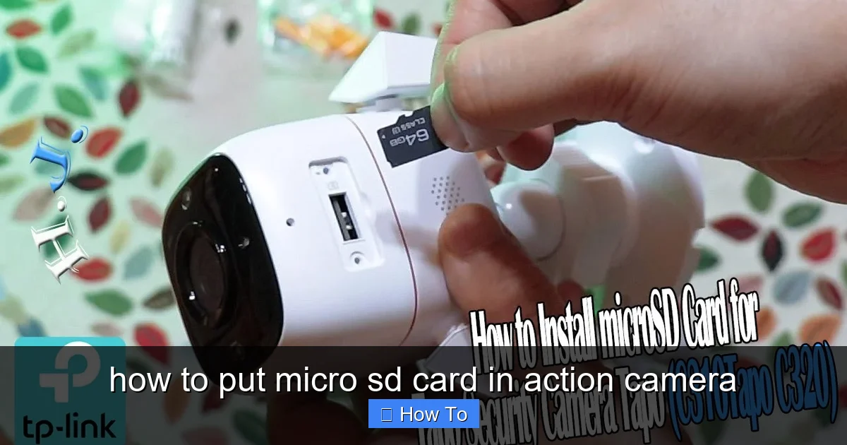 how to put micro sd card in action camera - content1 visual guide