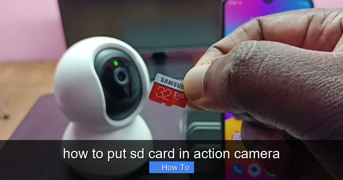 how to put sd card in action camera - content1 visual guide