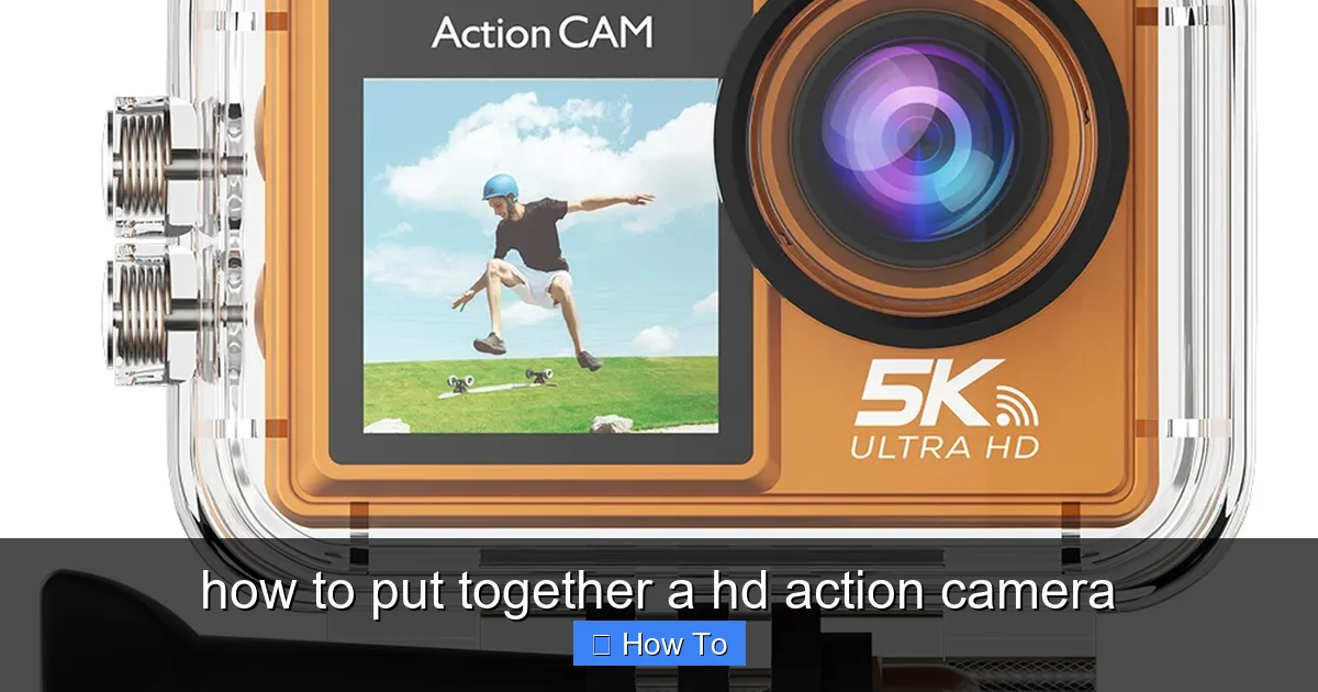how to put together a hd action camera - content1 visual guide