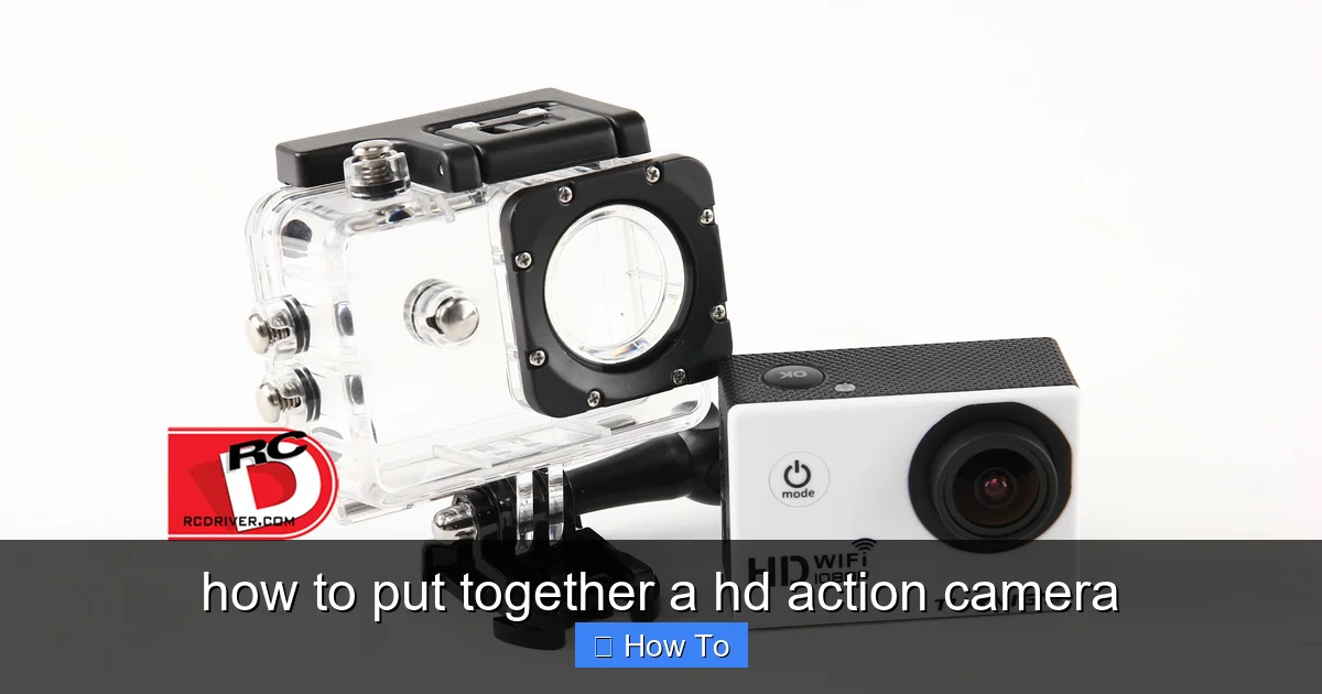 how to put together a hd action camera - content2 visual guide