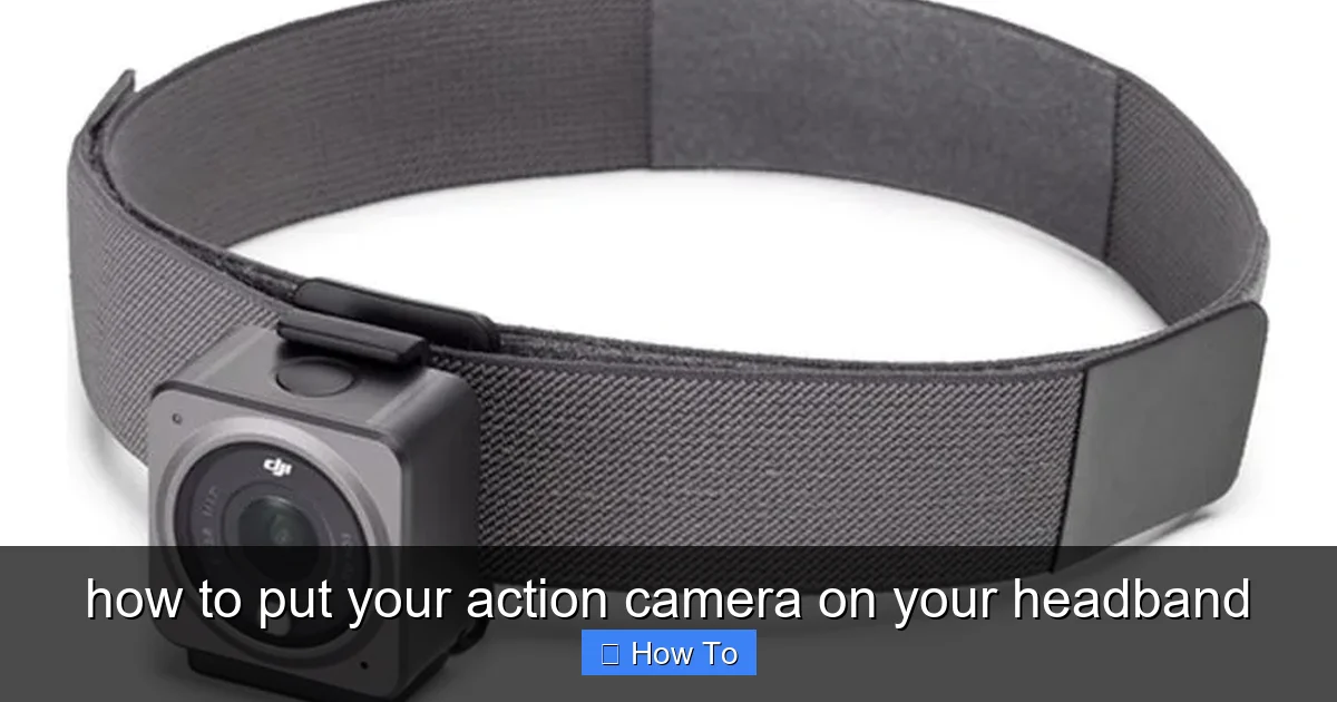 how to put your action camera on your headband - content1 visual guide