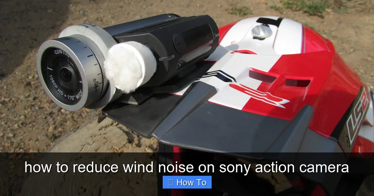 how to reduce wind noise on sony action camera - content1 visual guide