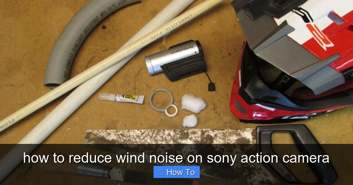 how to reduce wind noise on sony action camera - content2 visual guide