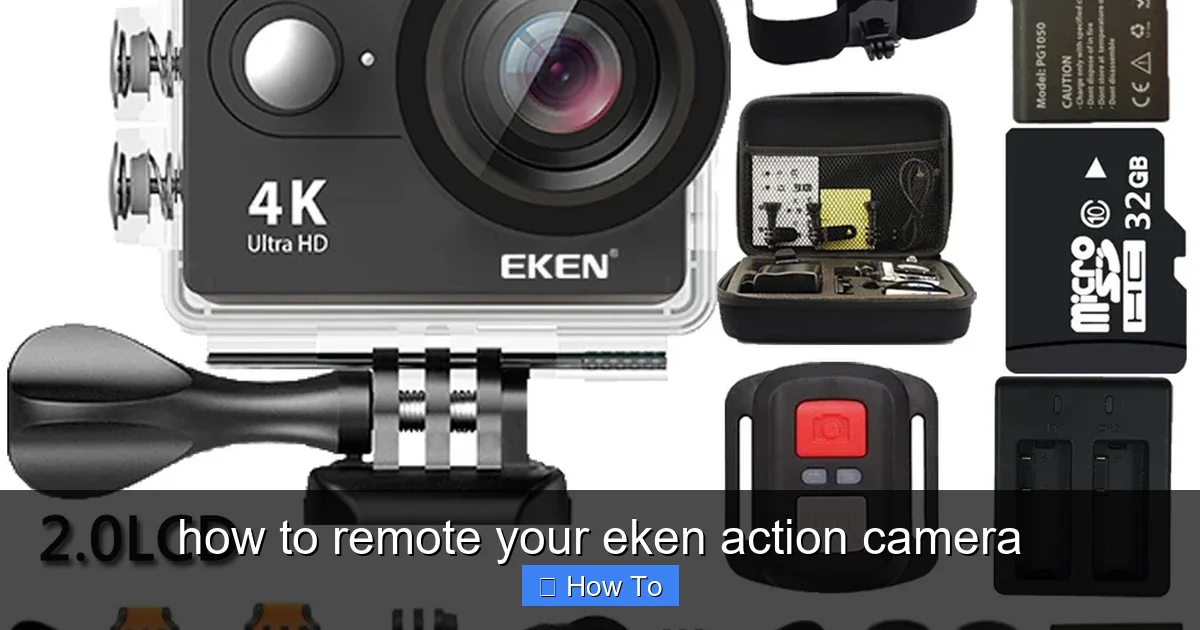 how to remote your eken action camera - content2 visual guide