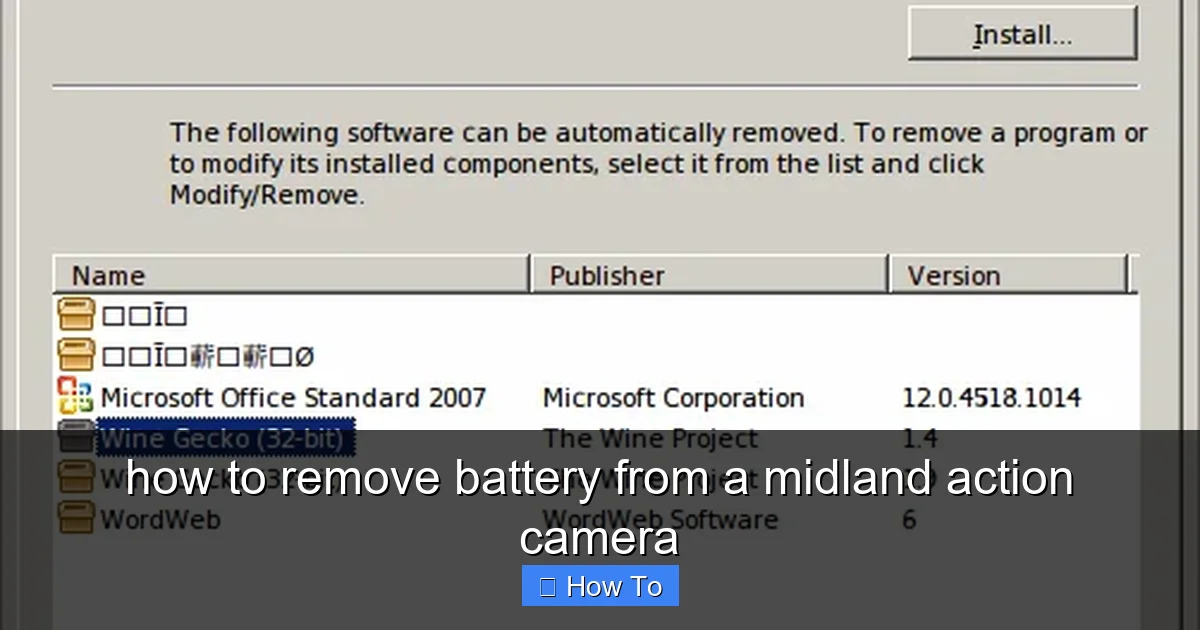 how to remove battery from a midland action camera - content1 visual guide