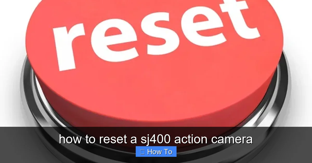 how to reset a sj400 action camera - content2 visual guide