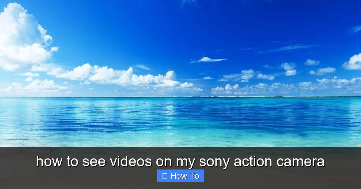 how to see videos on my sony action camera - content1 visual guide