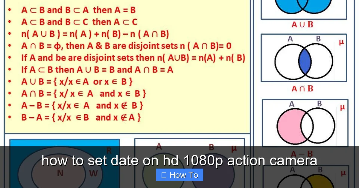 how to set date on hd 1080p action camera - content2 visual guide
