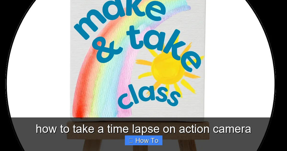how to take a time lapse on action camera - content2 visual guide