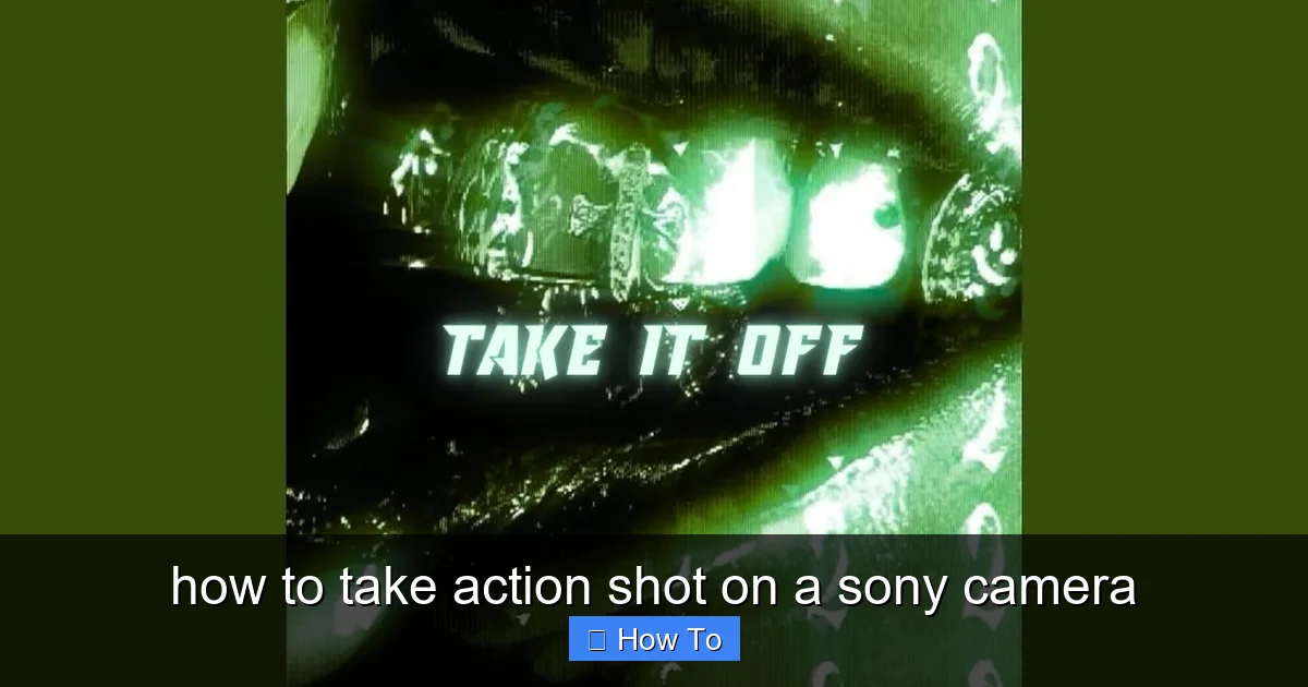 how to take action shot on a sony camera - content2 visual guide