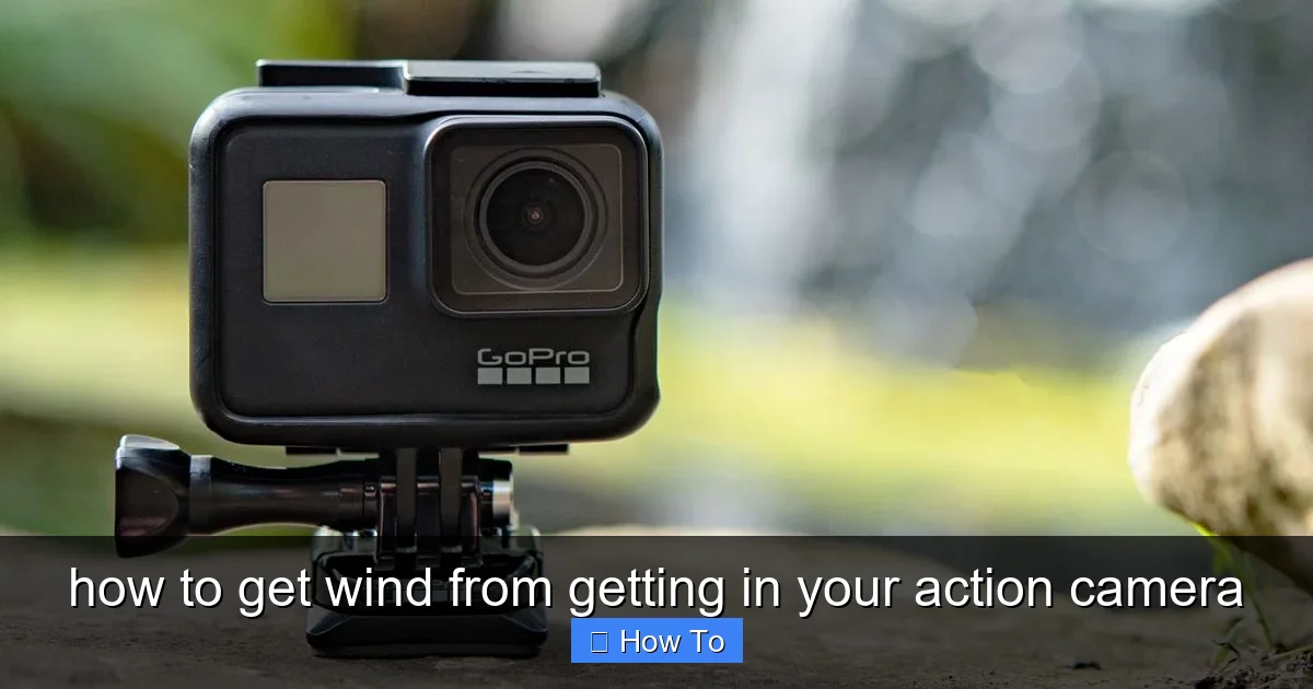 how to get wind from getting in your action camera - content1 visual guide
