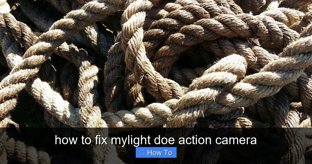 how to fix mylight doe action camera - content1 visual guide