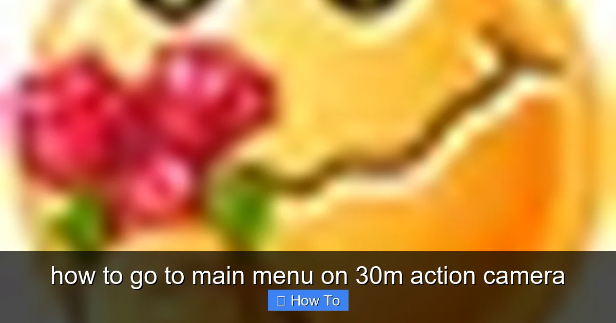 how to go to main menu on 30m action camera - content1 visual guide