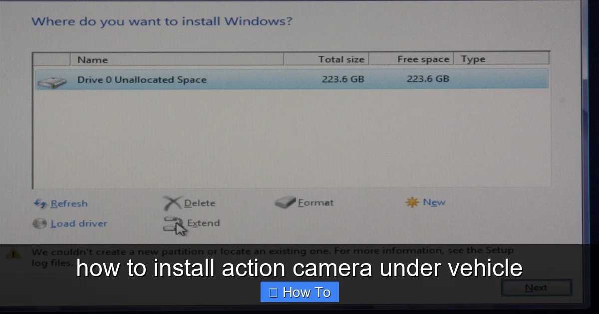 how to install action camera under vehicle - content2 visual guide
