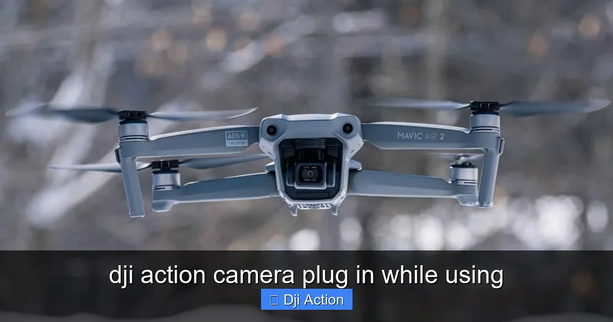 dji action camera plug in while using - content1 visual guide