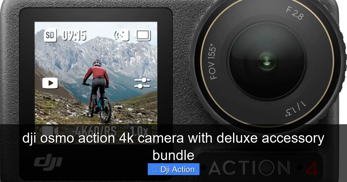 dji osmo action 4k camera with deluxe accessory bundle - content2 visual guide