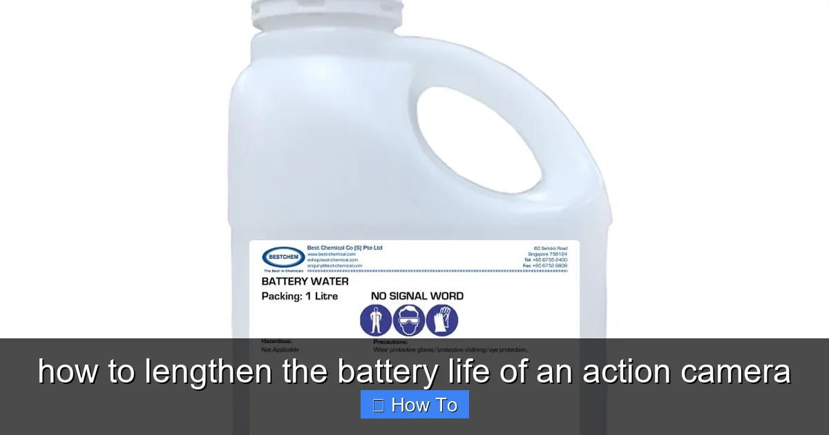 how to lengthen the battery life of an action camera - content2 visual guide