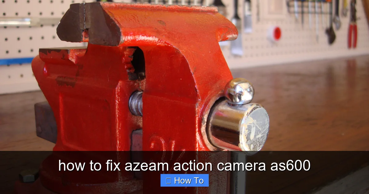 how to fix azeam action camera as600 - content1 visual guide