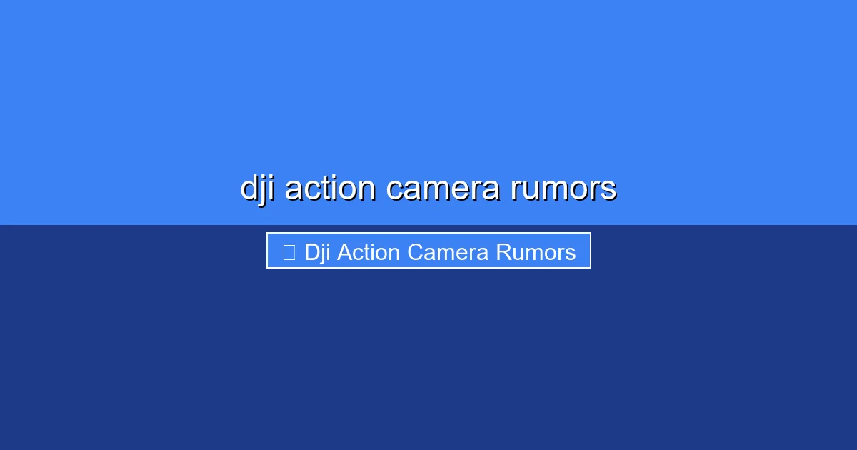 Featured image for dji action camera rumors