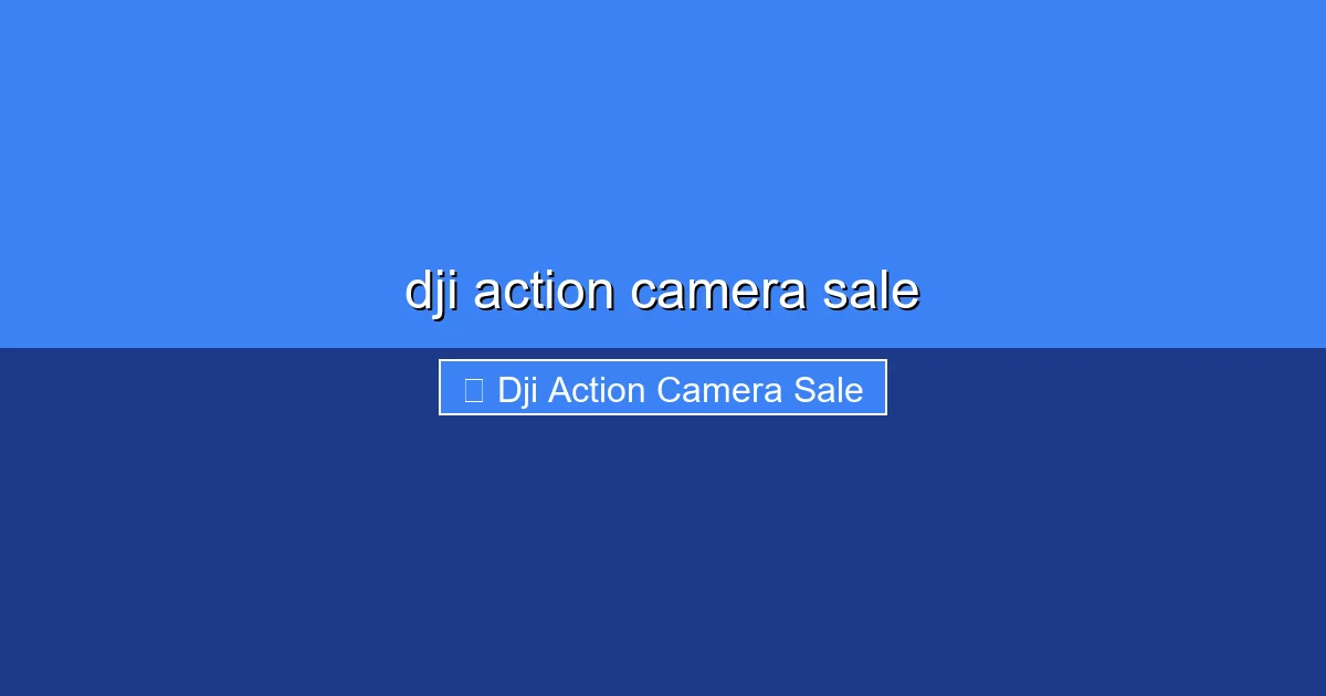 Featured image for dji action camera sale