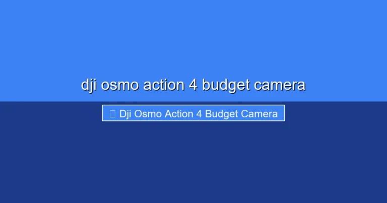 Featured image for dji osmo action 4 budget camera