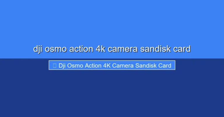 Featured image for dji osmo action 4k camera sandisk card