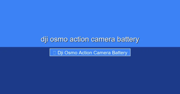 Featured image for dji osmo action camera battery