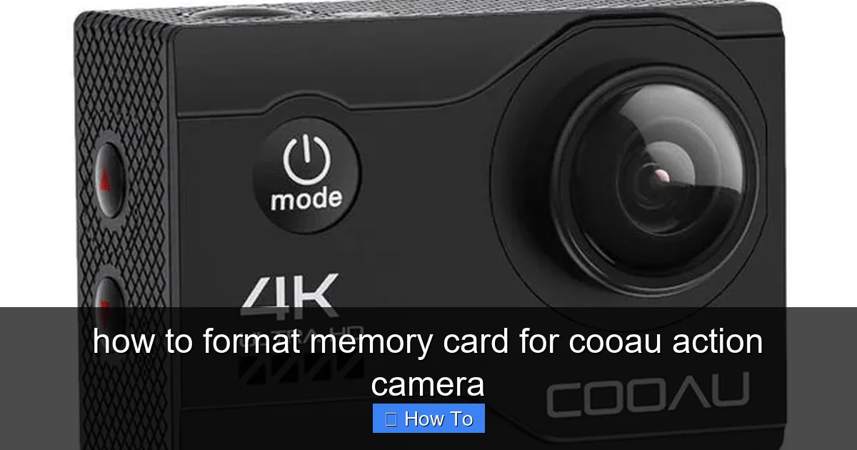 Featured image for how to format memory card for cooau action camera
