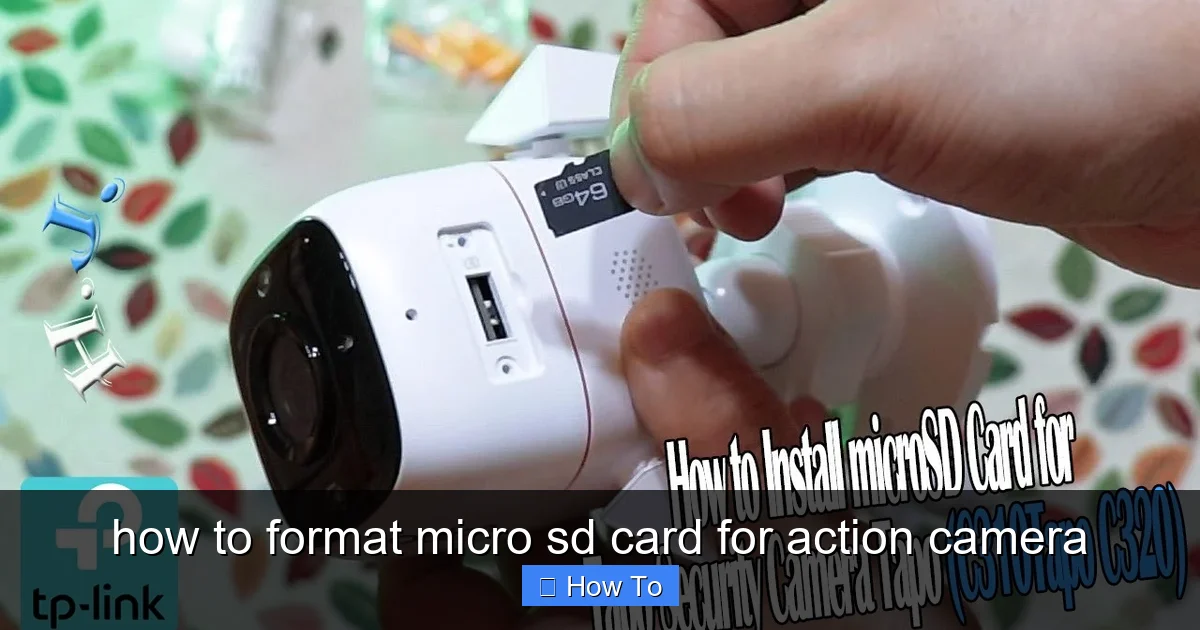 Featured image for how to format micro sd card for action camera