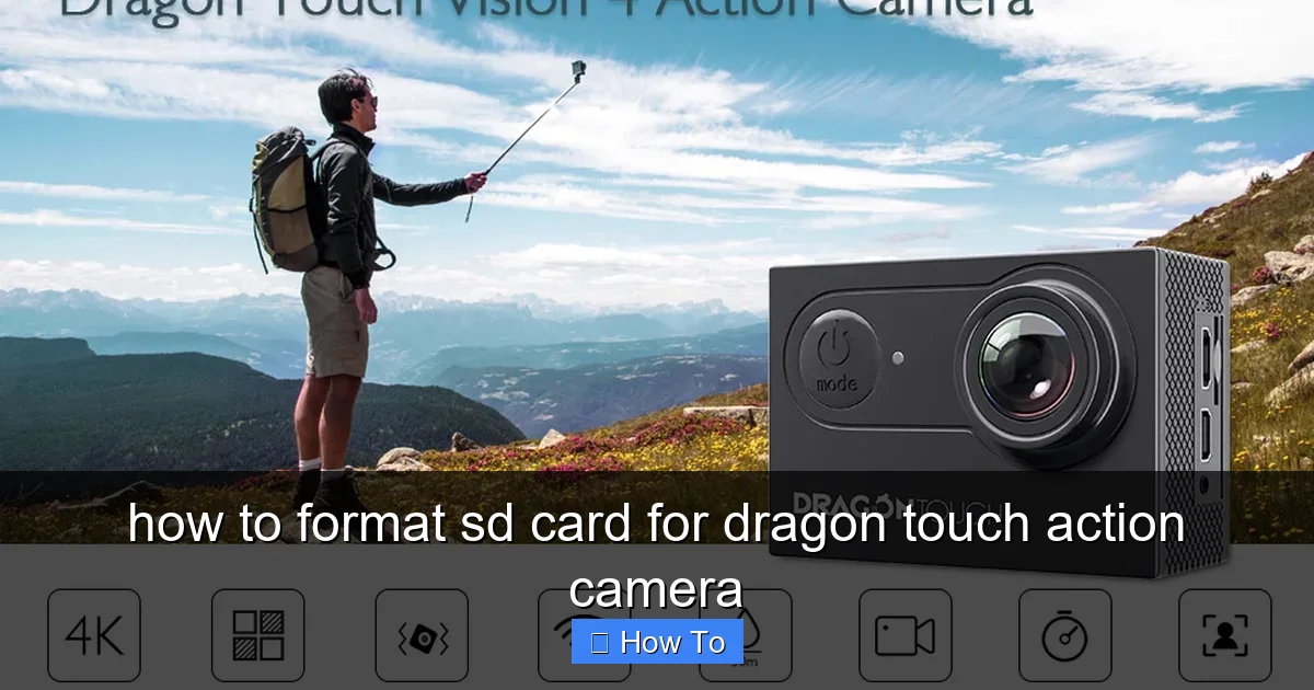 Featured image for how to format sd card for dragon touch action camera