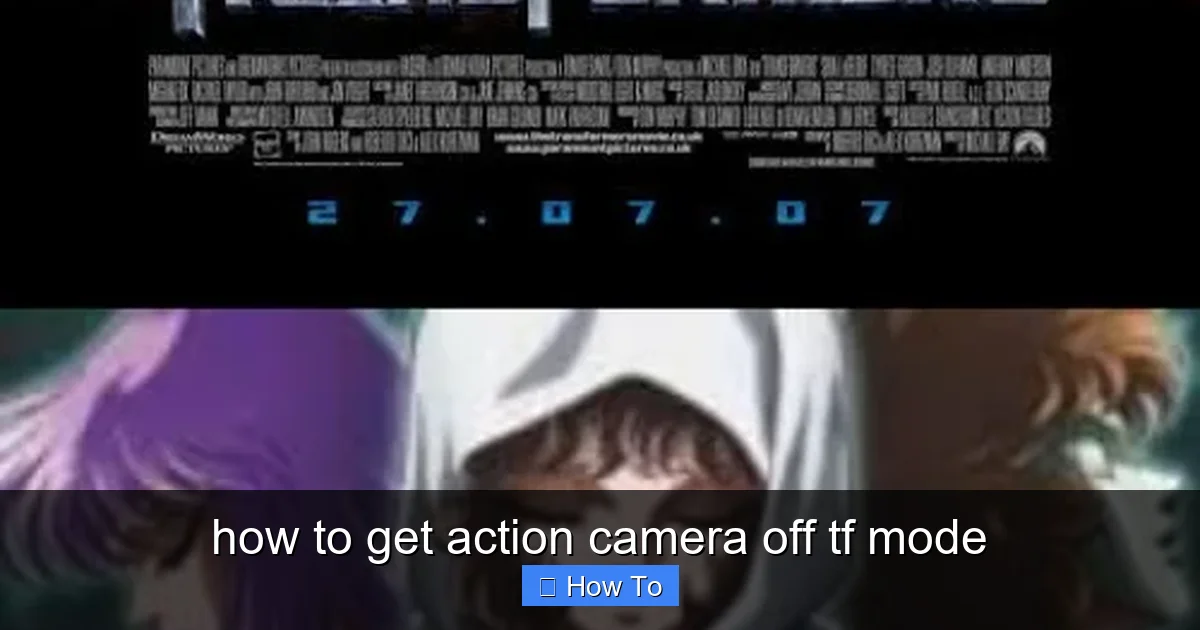 Featured image for how to get action camera off tf mode