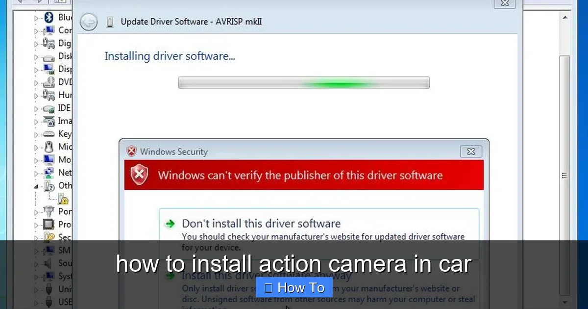 Featured image for how to install action camera in car