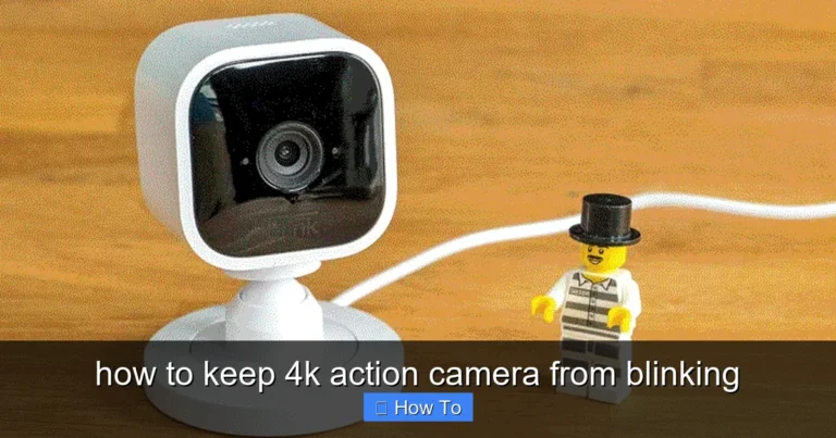 Featured image for how to keep 4k action camera from blinking