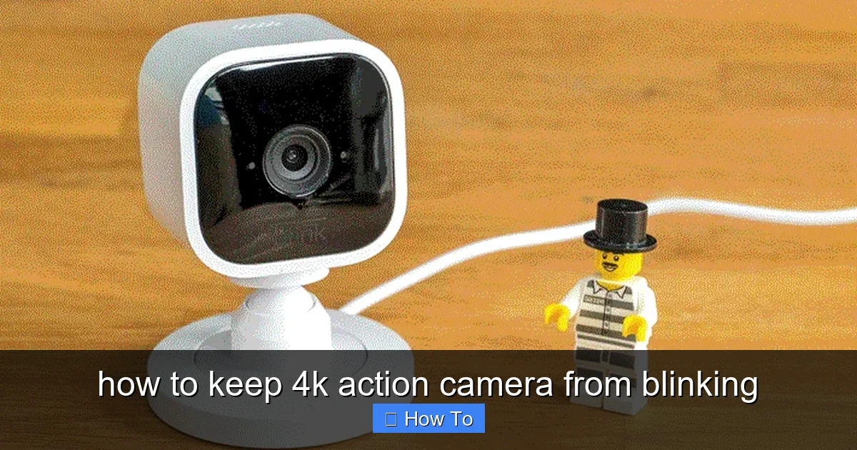 Featured image for how to keep 4k action camera from blinking