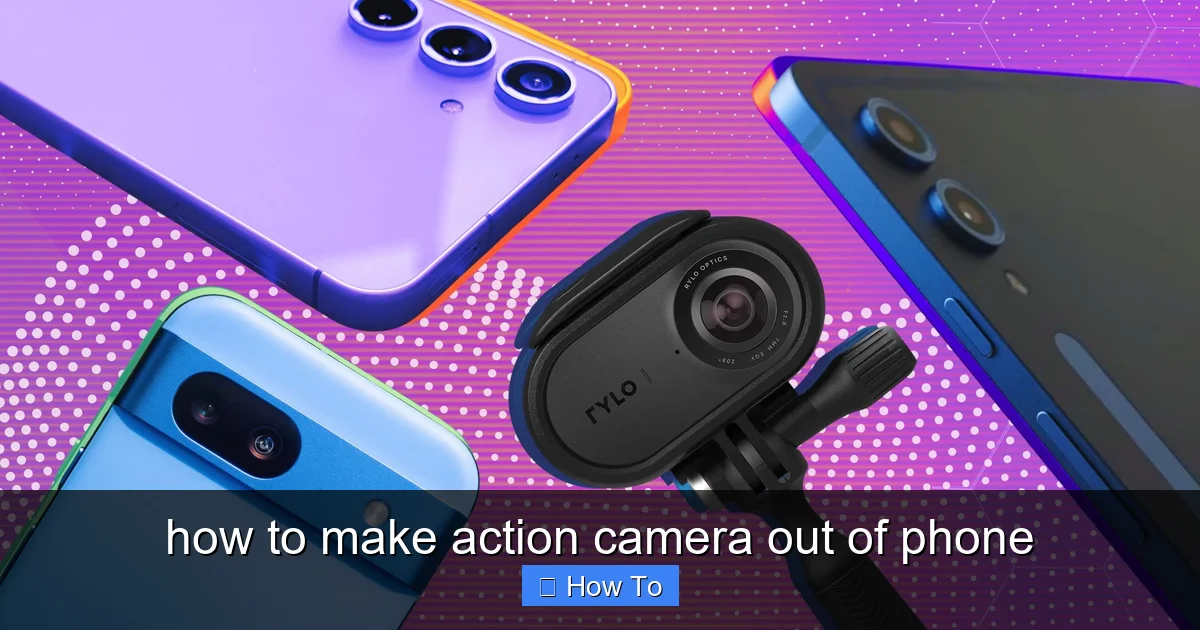 Featured image for how to make action camera out of phone