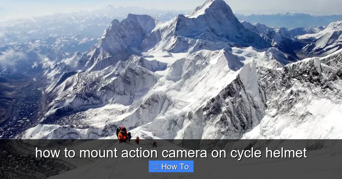 Featured image for how to mount action camera on cycle helmet
