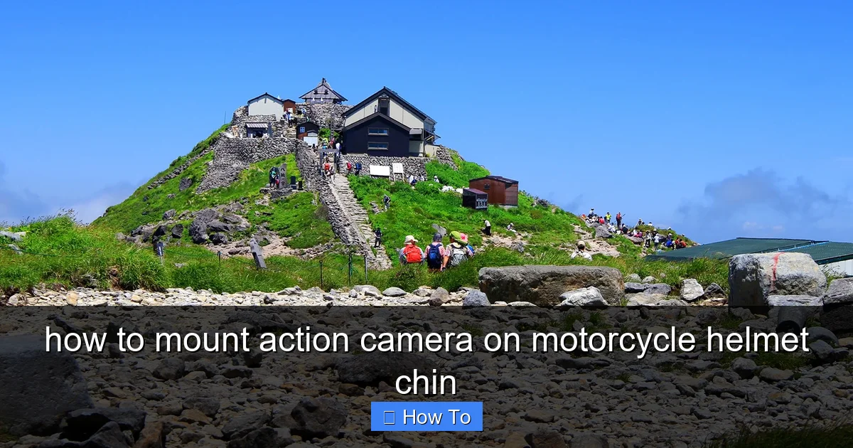 Featured image for how to mount action camera on motorcycle helmet chin