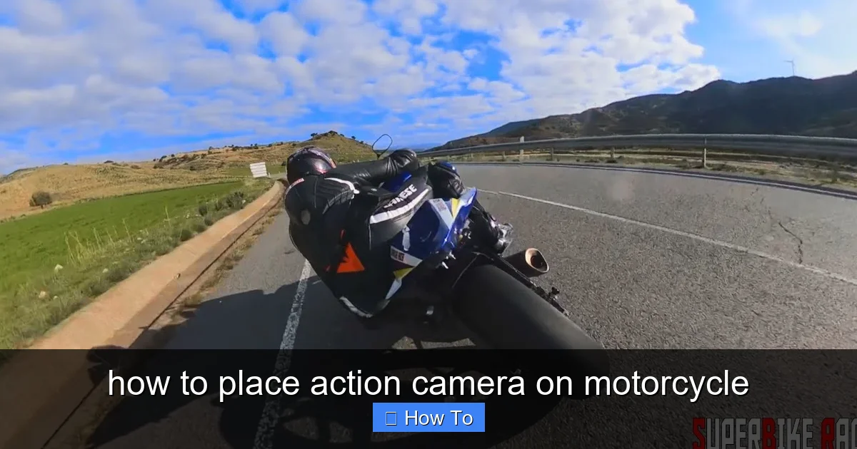 Featured image for how to place action camera on motorcycle