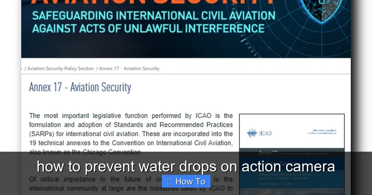 Featured image for how to prevent water drops on action camera